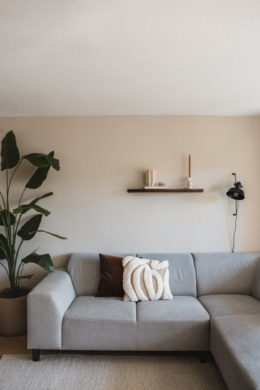 zwevende eiken houten wandplank