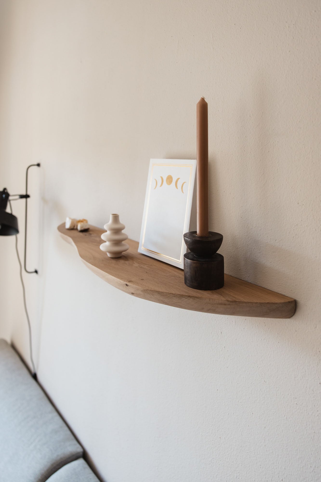 eiken wandplank naturel