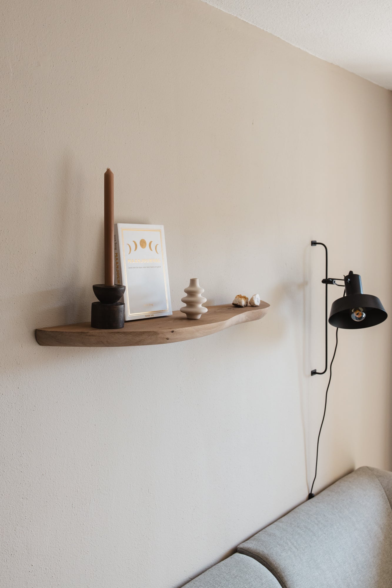 eikenhouten wandplank 4 cm