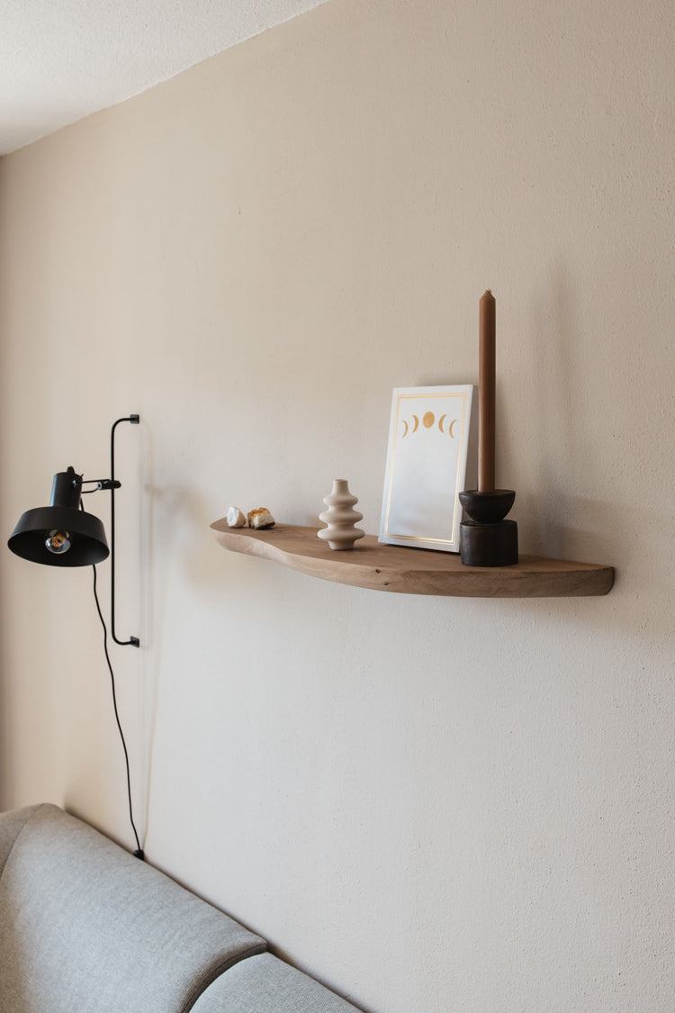 organische wandplank naturel