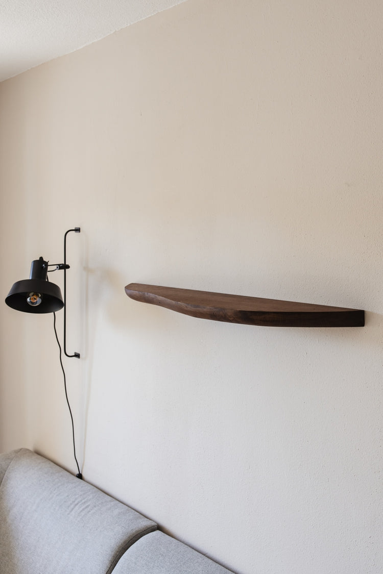 zwevende eiken wandplank