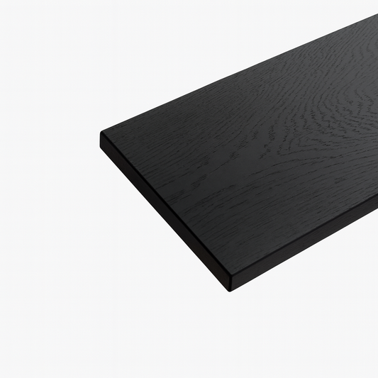 Zwarte wandplank eiken