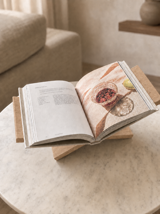 Houten boekenhouder eiken