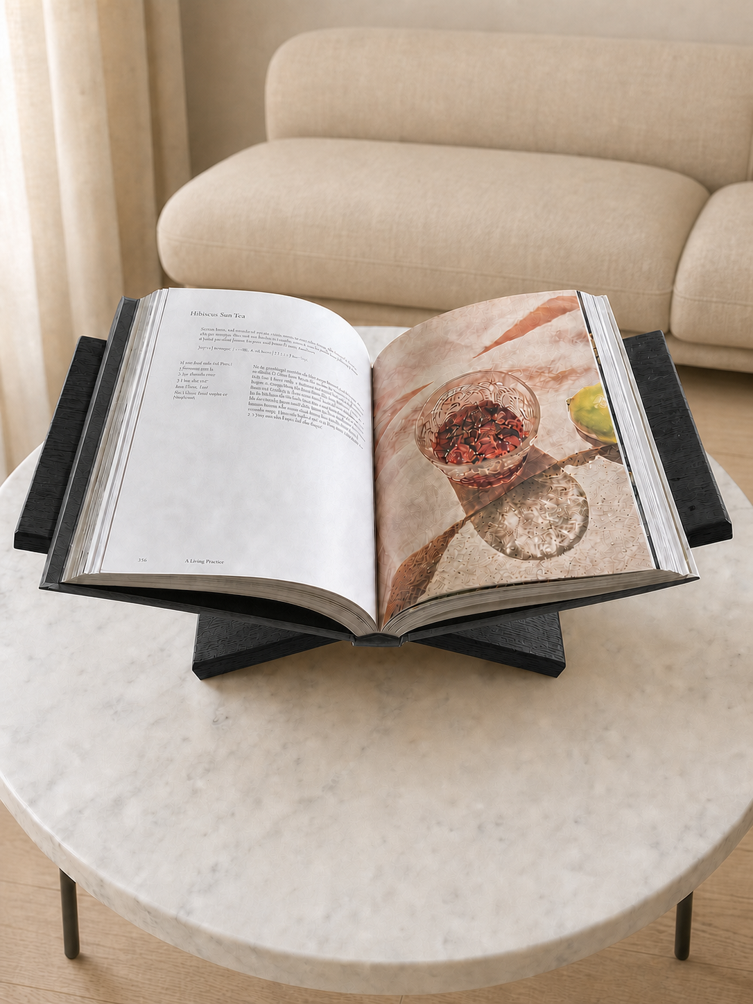 Luxe boekenstandaard zwart